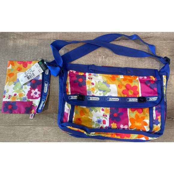 Le SportSac Bags Vintage Lesportsac Crossbody Everyday Purse Shoulder Bag Floral Print Nwt